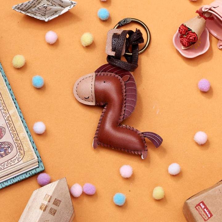 Unique Leather Charm Brown Horse Edition