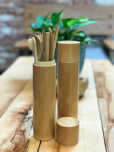 Load image into Gallery viewer, Bamboo Personal Travel Set - Bamboo Container
