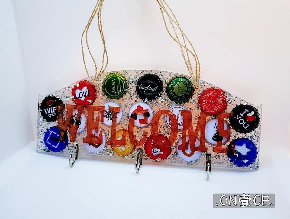 Once Resin Welcome Tag