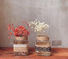 Load image into Gallery viewer, Square Ribbon Glass Vase
