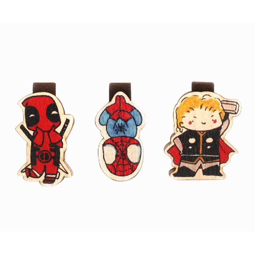 Set 3 Paper Bookmark Thor