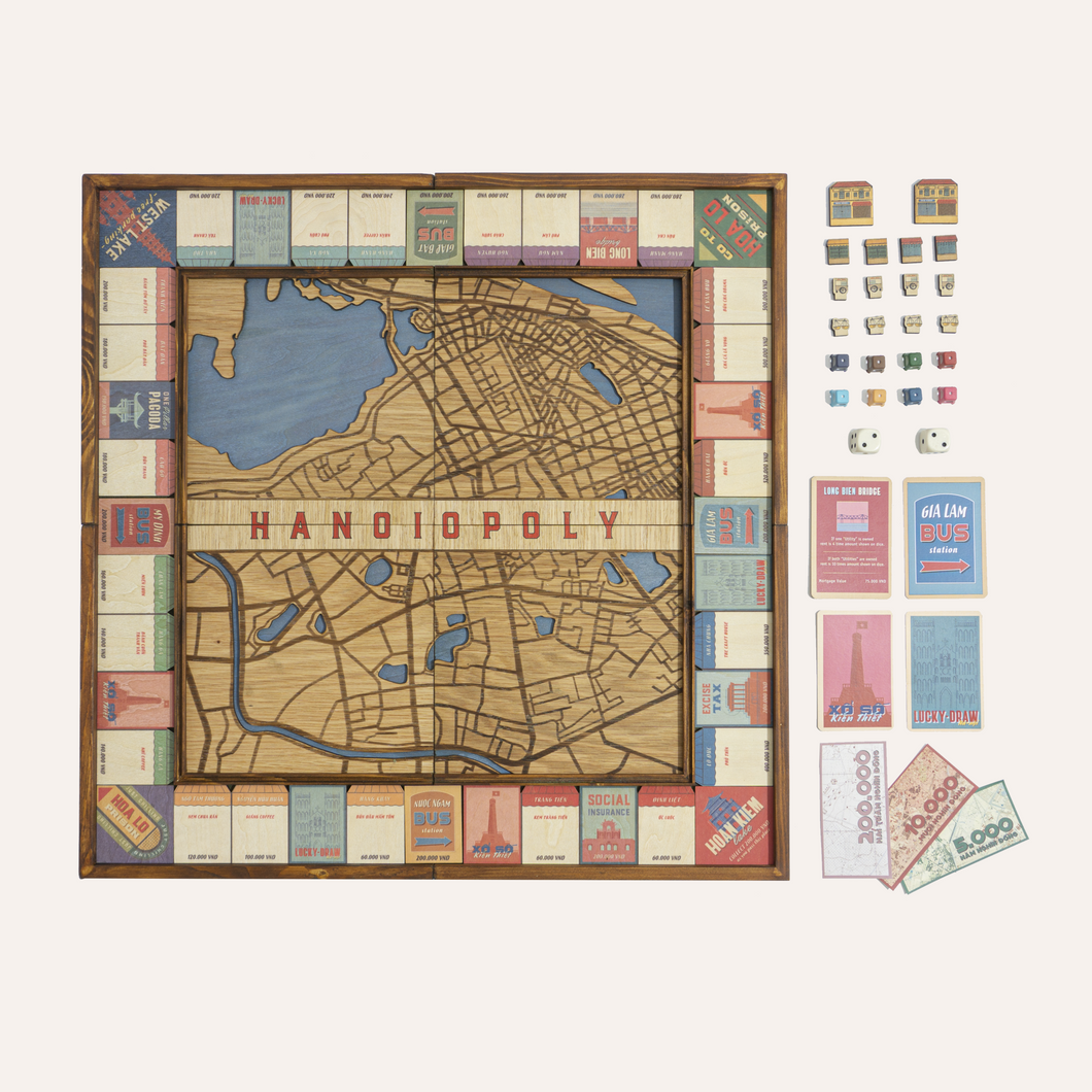 Premium Wooden Hanoiopoly