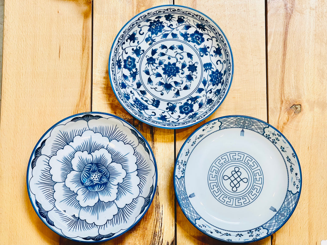 Blue Flower Style Plate