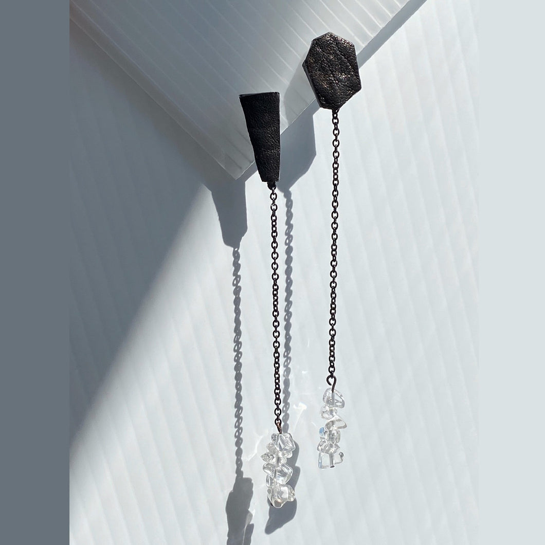 WAIWAI 45 E109 Drop Earring w Quartz