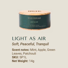 Load image into Gallery viewer, Natural Solid Perfume - Light As Air

