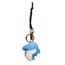 Load image into Gallery viewer, Unique Leather Charm Blue Auntie Shark Edition
