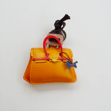 Load image into Gallery viewer, Unique Leather Orange Charm Bag Edition
