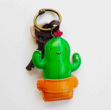 Load image into Gallery viewer, Unique Leather Charm Green Cactus Edition
