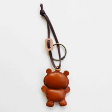 Load image into Gallery viewer, Unique Leather Charm Brown Teddy Bear Edition
