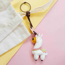 Load image into Gallery viewer, Unique Leather Charm White Llama Edition
