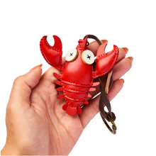 Load image into Gallery viewer, Unique Leather Charm Red Lobster Edition
