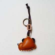 Load image into Gallery viewer, Unique Leather Charm Brown Dark Bull Dog Edition
