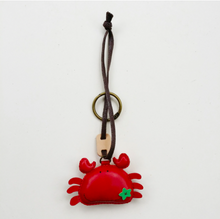Load image into Gallery viewer, Unique Leather Charm Red Crab Edition
