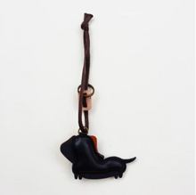 Load image into Gallery viewer, Unique Leather Charm Black Dachshund Edition
