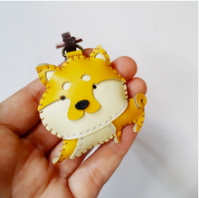 Load image into Gallery viewer, Unique Leather Charm Yellow Shiba Inu Edition
