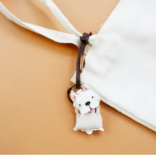 Load image into Gallery viewer, Unique Leather Charm White Maltese Edition
