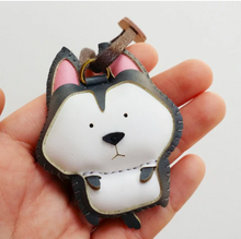 Load image into Gallery viewer, Unique Leather Charm White Husky Edition
