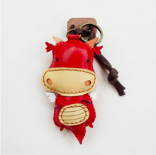 Load image into Gallery viewer, Unique Leather Charm Red Dragon Edition
