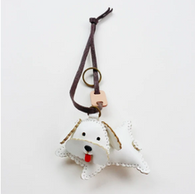 Load image into Gallery viewer, Unique Leather Charm White Poodle Edition
