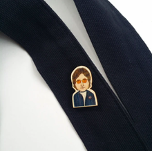 Load image into Gallery viewer, John Lennon Wooden Pin
