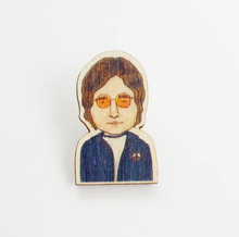 Load image into Gallery viewer, John Lennon Wooden Pin
