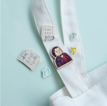 Load image into Gallery viewer, Federic Chopin Wooden Pin
