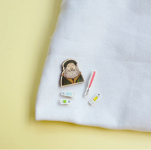 Load image into Gallery viewer, Leonardo Da Vinci Wooden Pin
