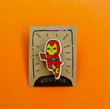 Load image into Gallery viewer, Ironman Wooden Pin

