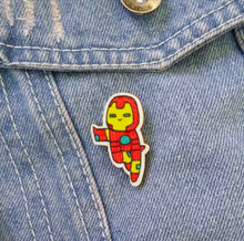 Load image into Gallery viewer, Ironman Wooden Pin
