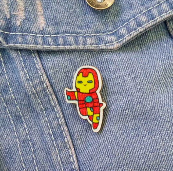 Ironman Wooden Pin
