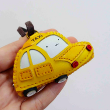 Load image into Gallery viewer, Unique Leather Charm Yellow Taxi Edition
