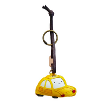 Load image into Gallery viewer, Unique Leather Charm Yellow Taxi Edition
