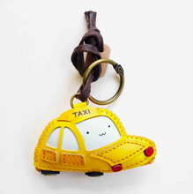 Load image into Gallery viewer, Unique Leather Charm Yellow Taxi Edition
