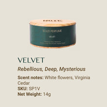 Load image into Gallery viewer, Natural Solid Perfume - Velvet
